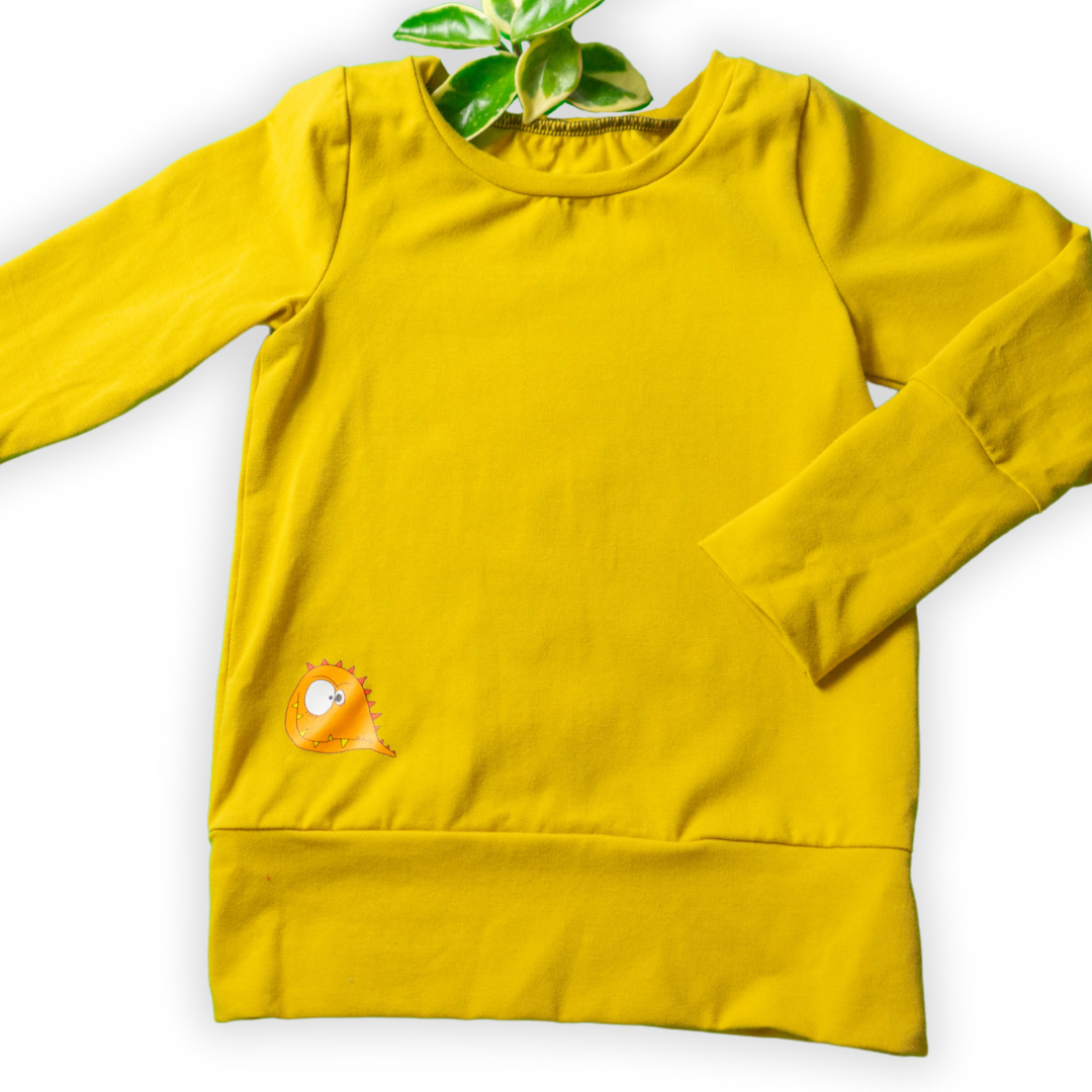 Chandail évolutif jaune (3 à 6 ans) - Bloups!